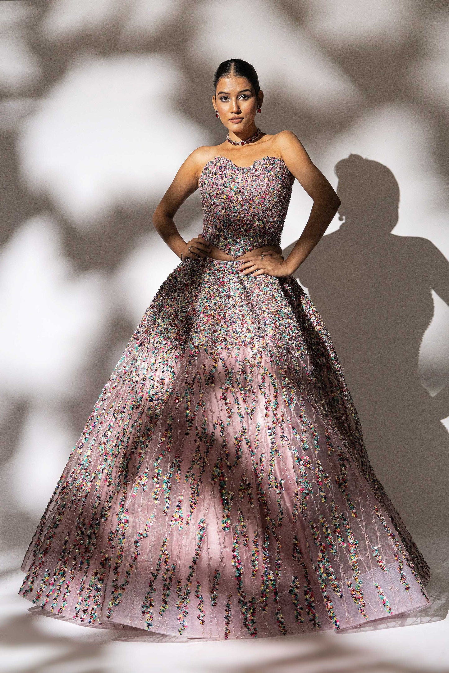 MULTICOLOR SKIRT SET