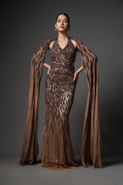 COPPER STRAIGHT FIT DRESS SET