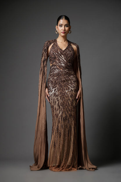 COPPER STRAIGHT FIT DRESS SET