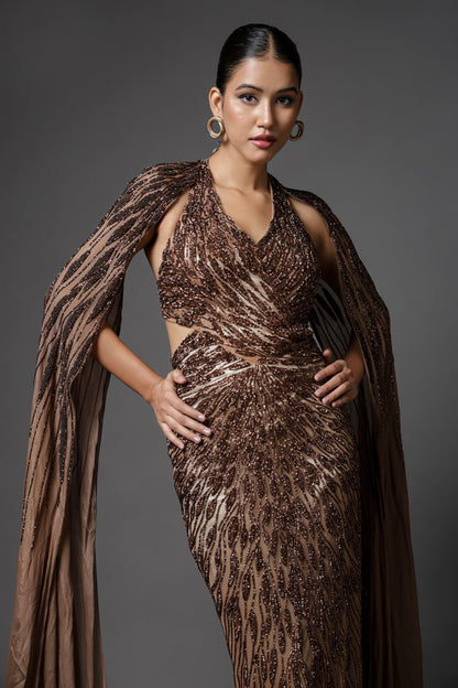 COPPER STRAIGHT FIT DRESS SET