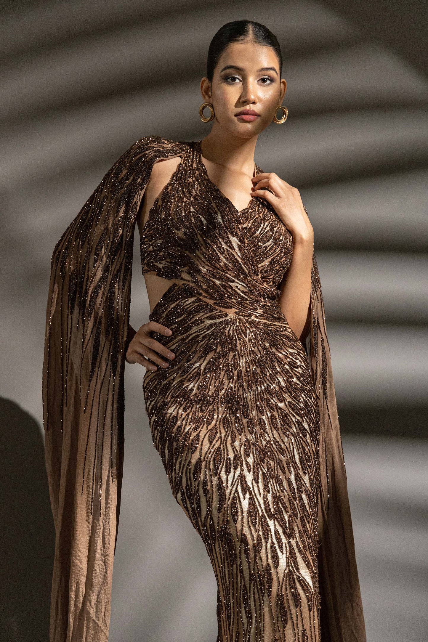 COPPER STRAIGHT FIT DRESS SET