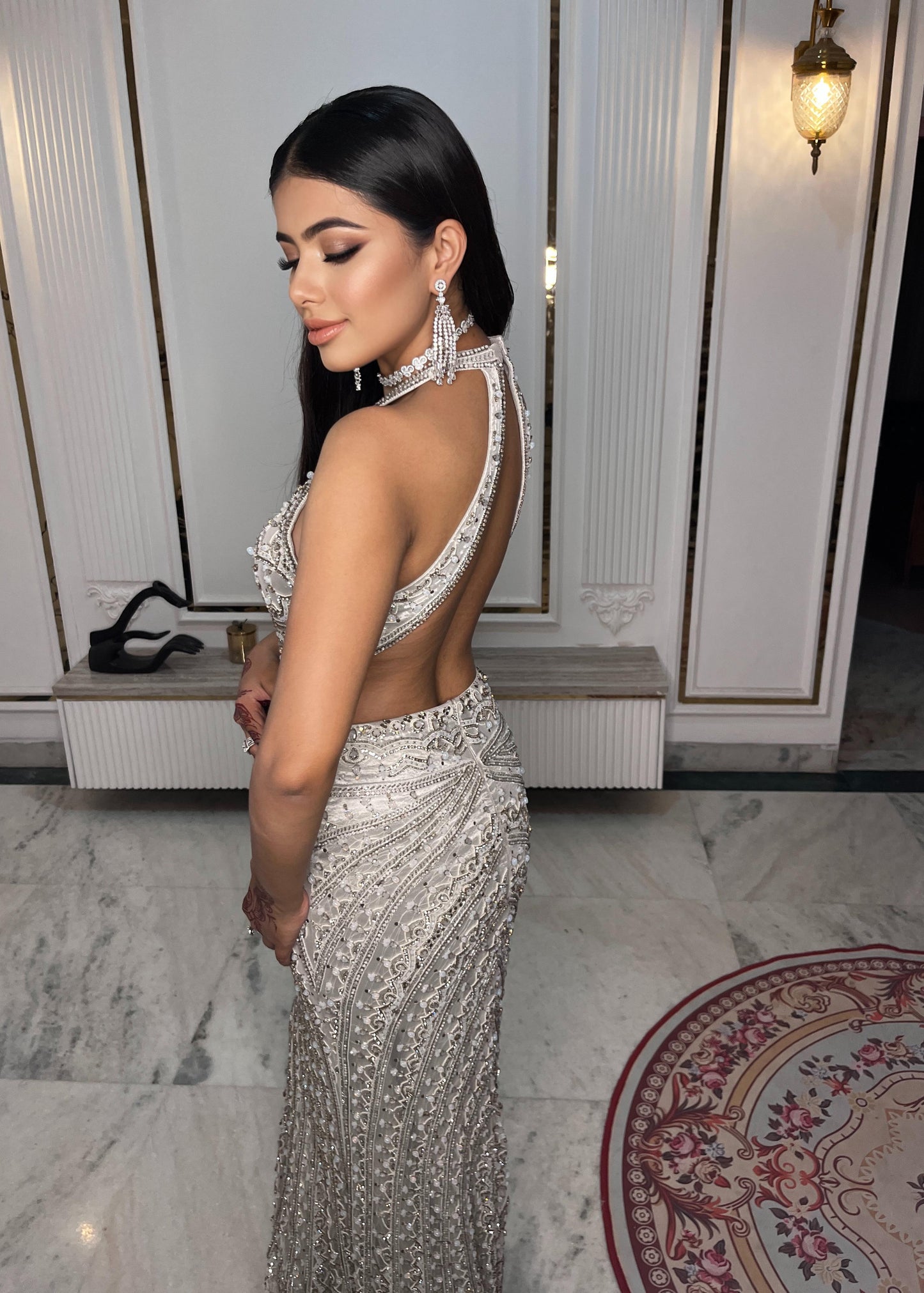 SILVER STRAIGHT FIT DRESS