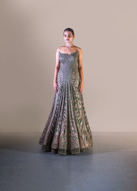 OLIVE A LINE DRESS