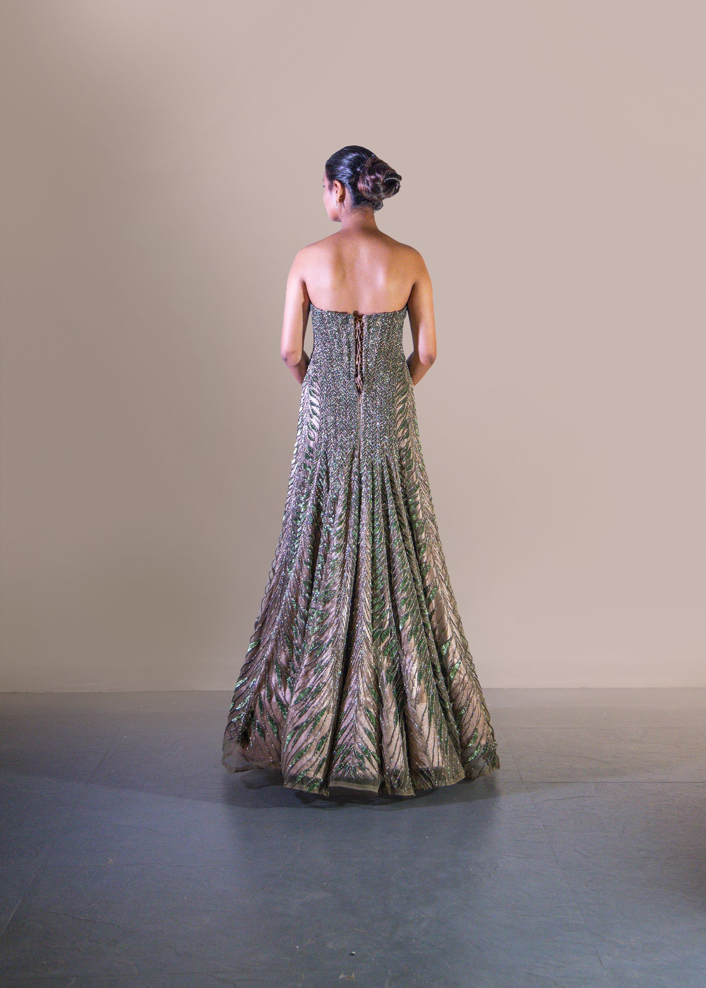 OLIVE A LINE DRESS