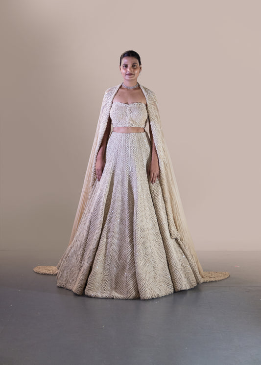 OFF WHITE LEHENGA