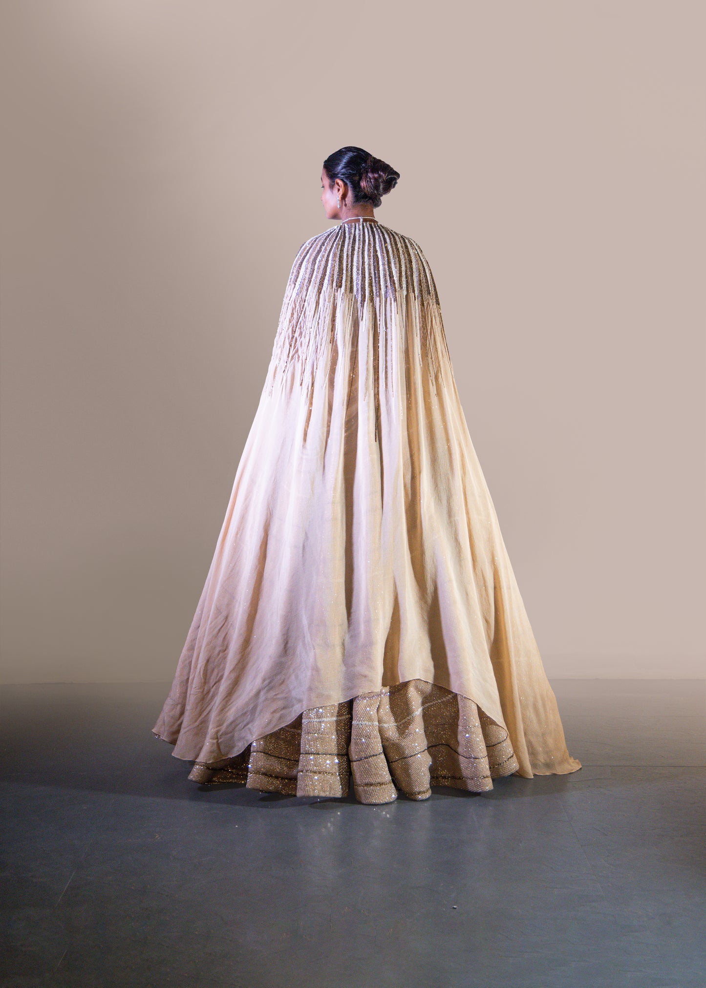 CHAMPAGNE GOLD LEHENGA
