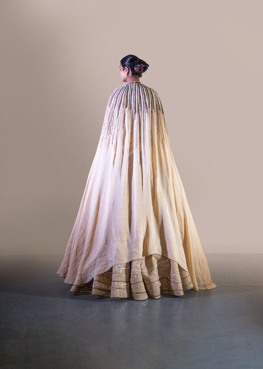 CHAMPAGNE GOLD LEHENGA