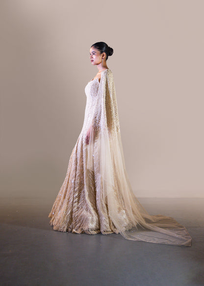 OFF WHITE A LINE DRESS SET