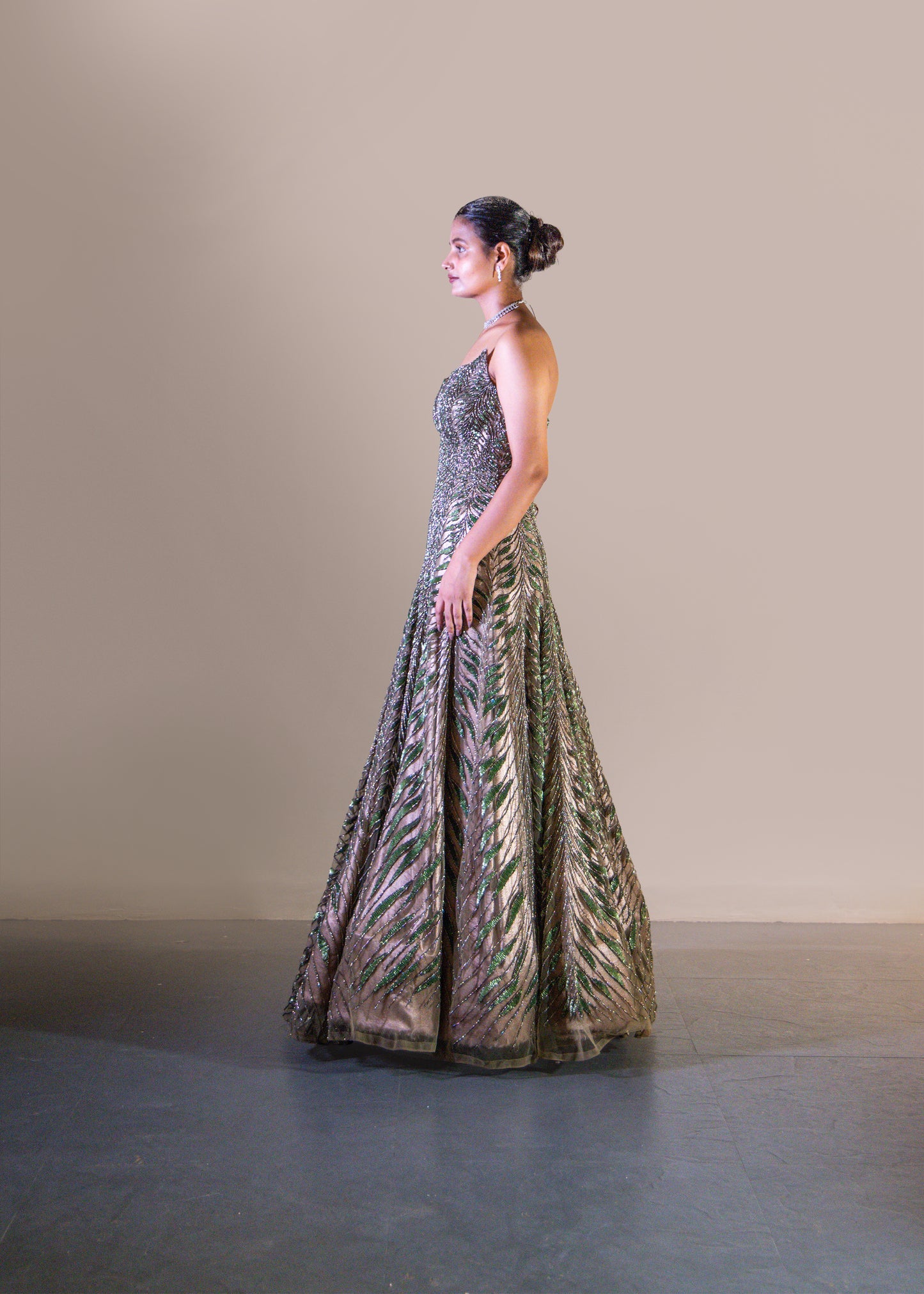 OLIVE A LINE DRESS