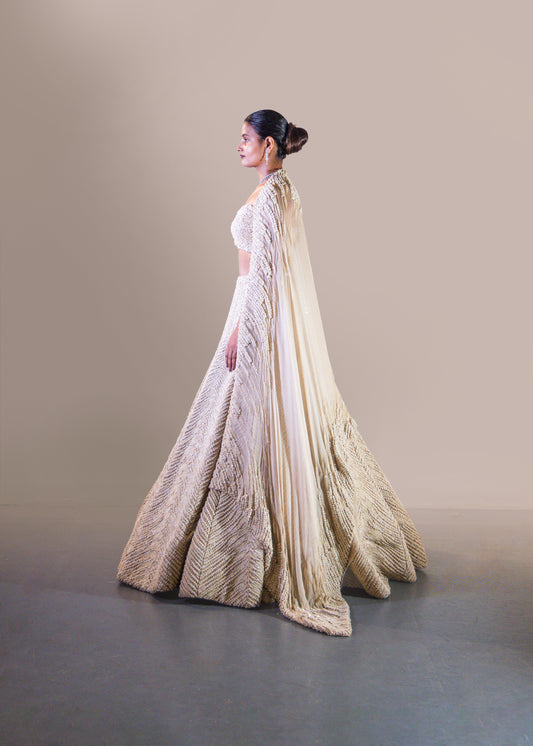 OFF WHITE LEHENGA